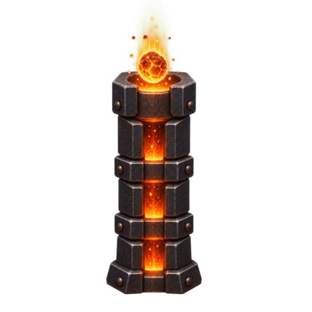 Dropping an ember into a column